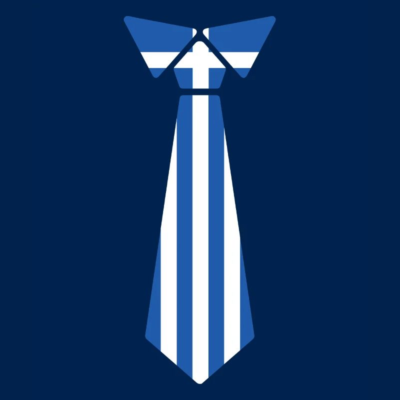 Greek Easter Tie Flag Pattern Design