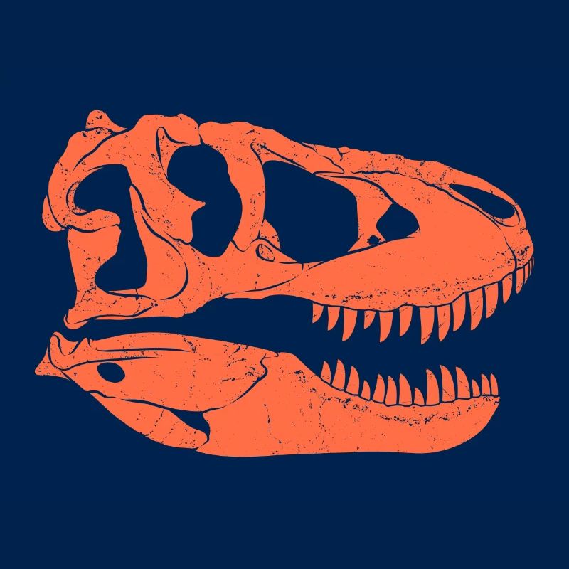 Crâne fossile de Tarbosaurus