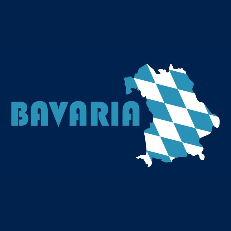Bavaria flag map
