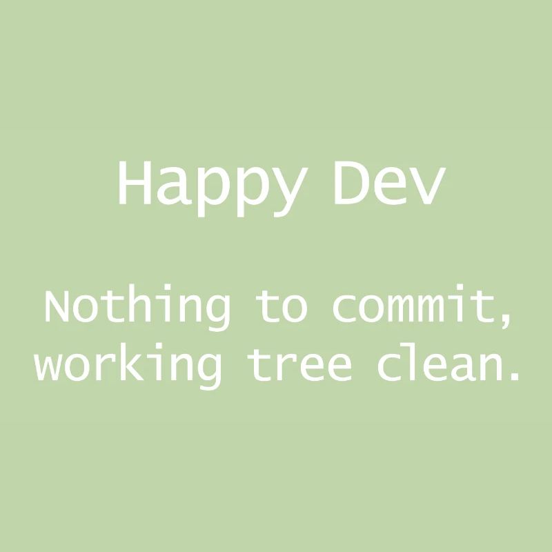 Nothing to commit