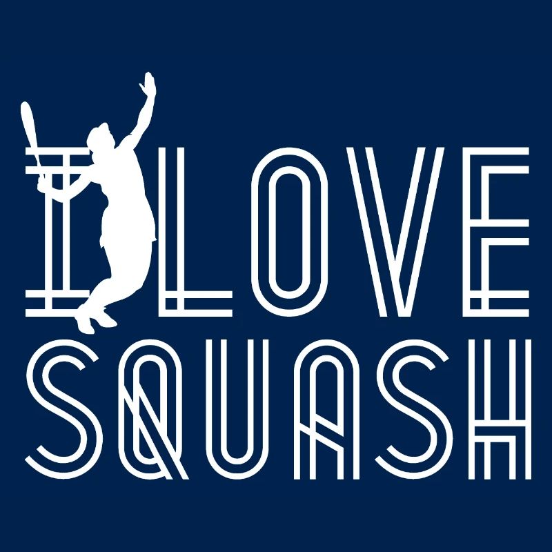 I love squash squash player racket team