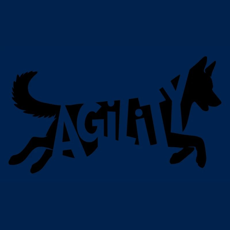 Agilité Malinois SVG Vecteur Couleur Sélectionnable