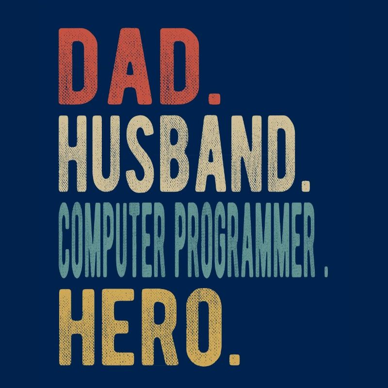 Computerprogrammierer Vater Ehemann Held