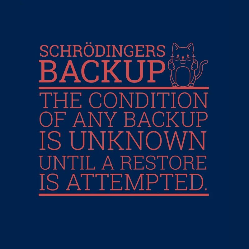 "Schrödingers Backup" | Computer, Admin