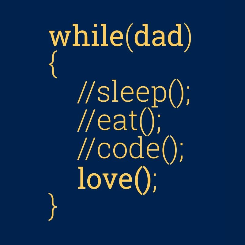 « While dad » | Père, programmeur