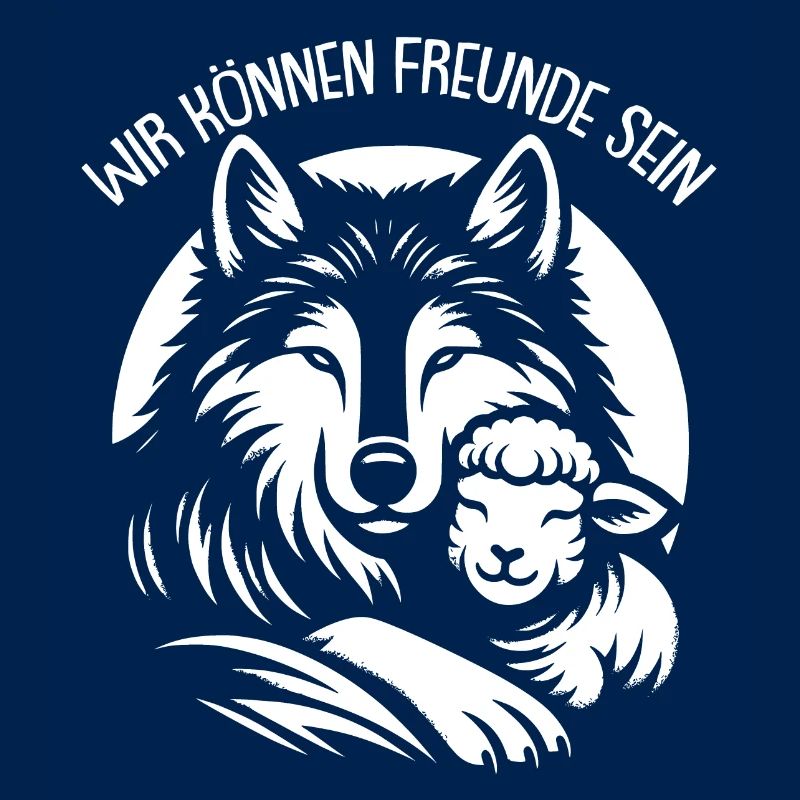 Wolf und Lamm wir können alle Freunde sein