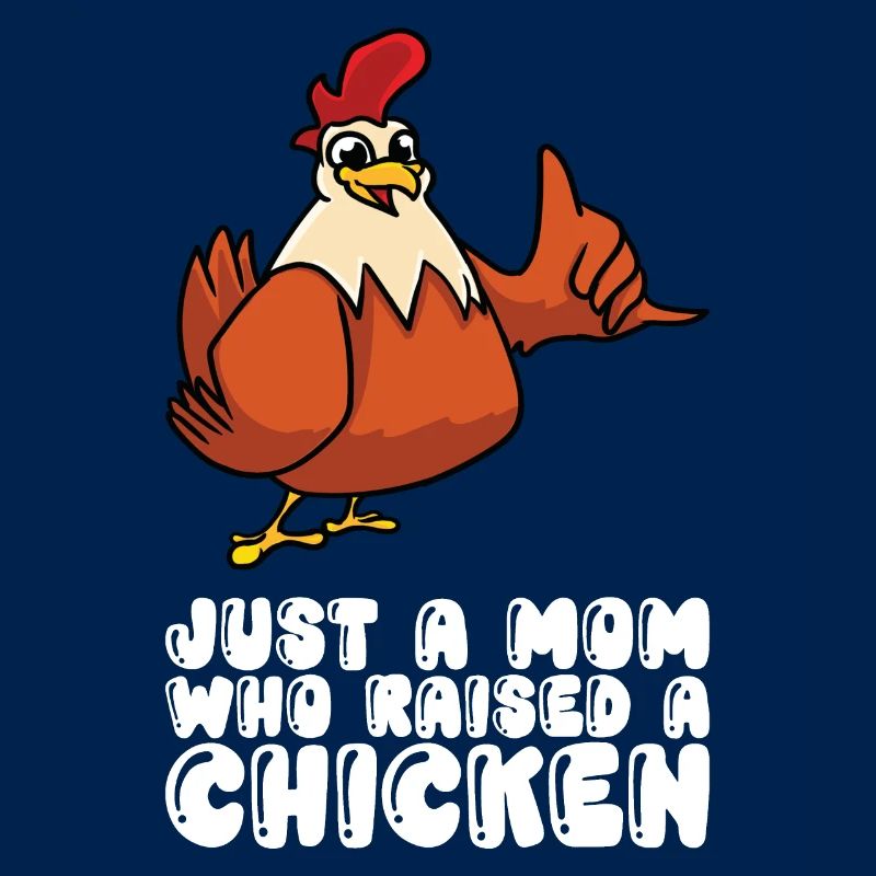 Une seule mère élevant un poulet