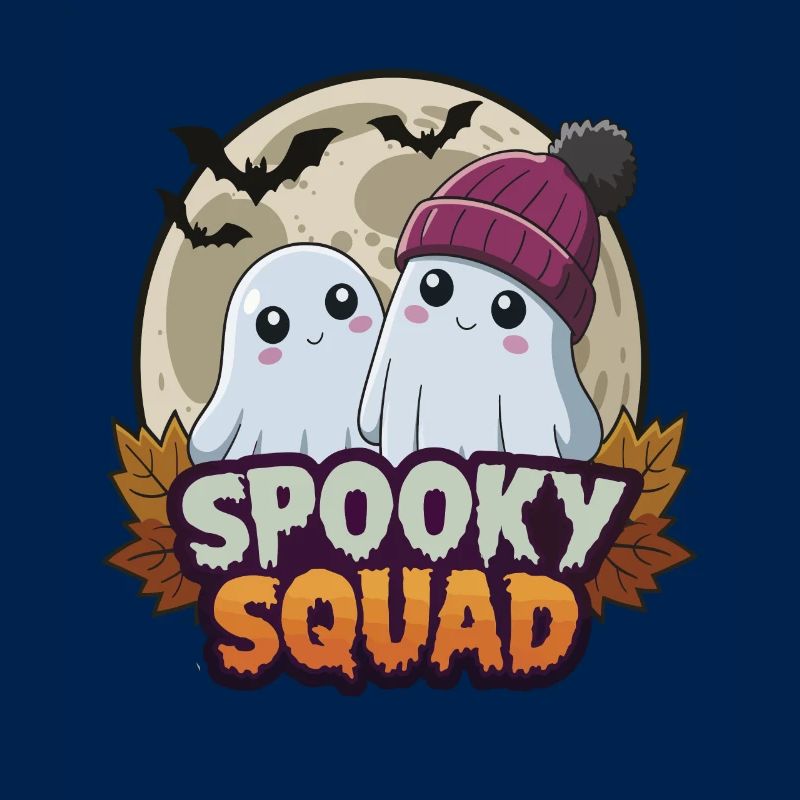 Halloween Spooky Squad Ghost with Hat