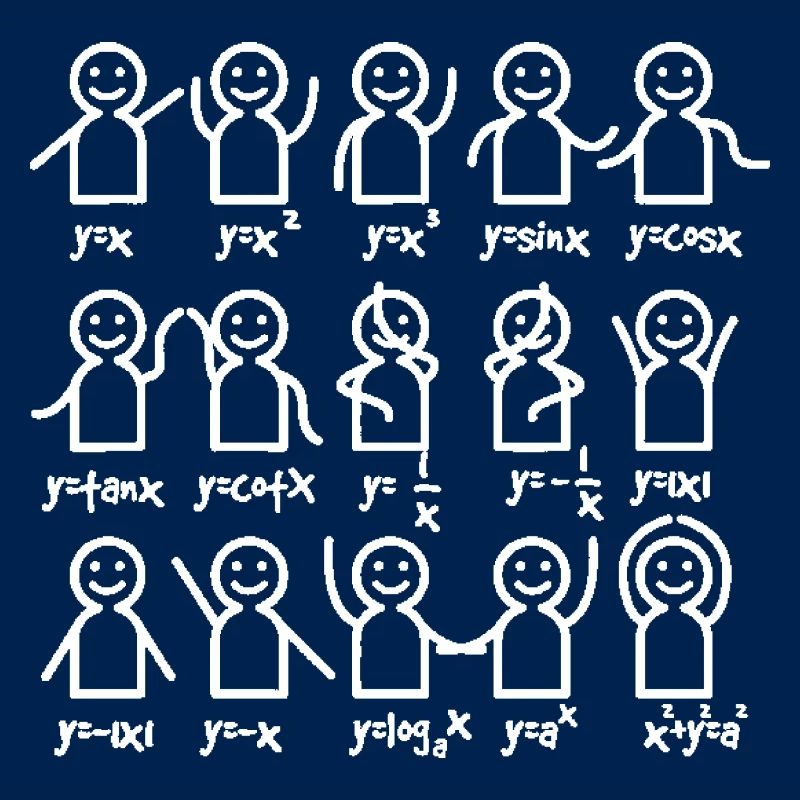 Algebra Dance Funny Graph Figures Math Equation Sh