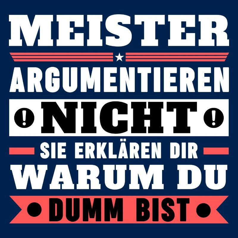 Masters don't argue