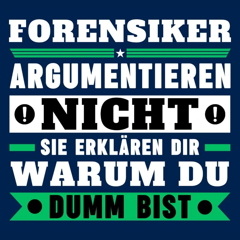 Forensiker argumentieren nicht