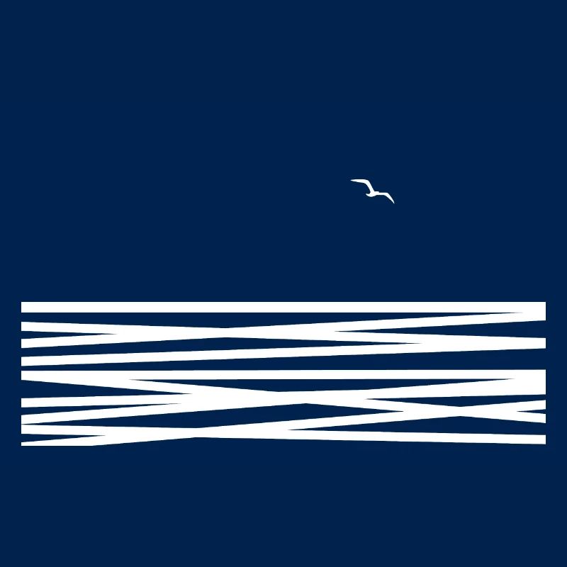 Meer mit Möwe