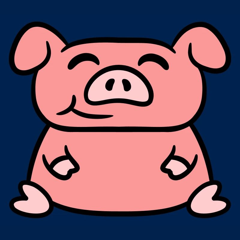 Assis Cochon Amour Petit Cochon Mignon