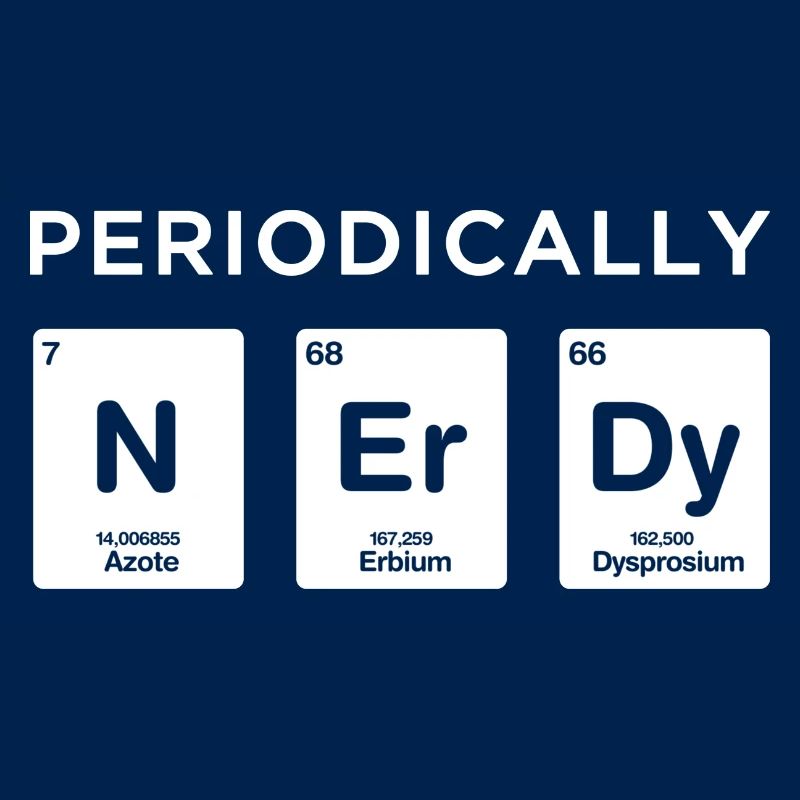 Nerdy Periodic table Nerd Science Elements Chemist