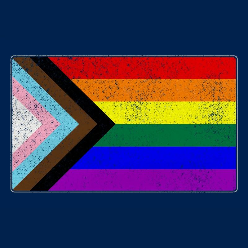 Distressed Progress LGBTQ Pride Flag