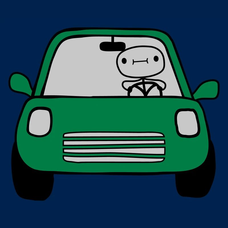 Fahrer Comic Auto