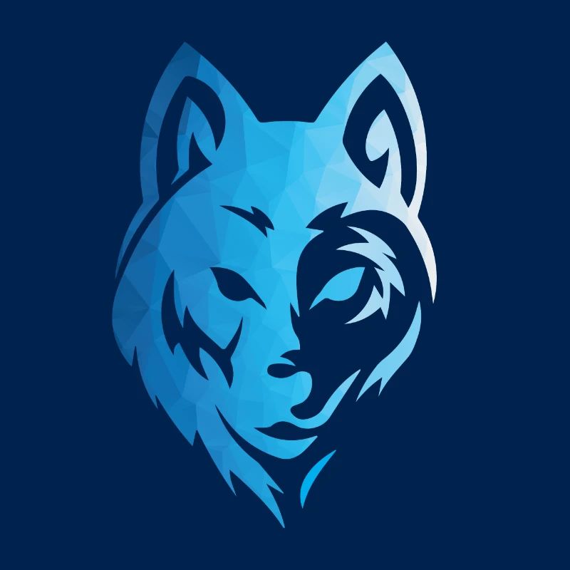 König der Tiere Wolf Silhouette Geschenk Tier