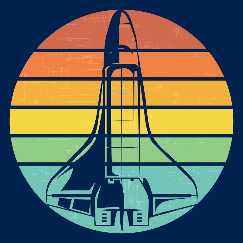 Navette spatiale fusée rétro