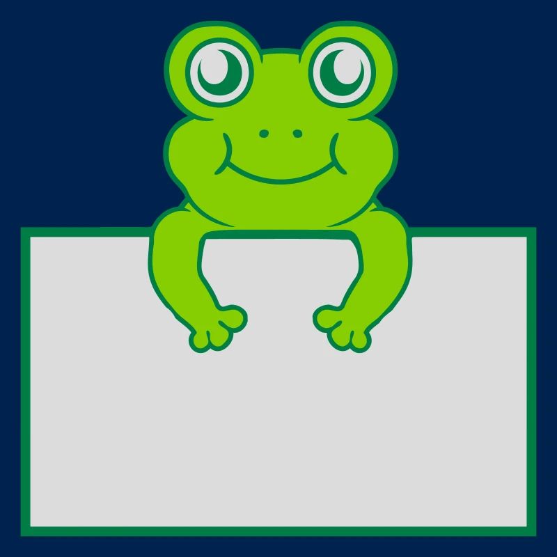Text present frog shield