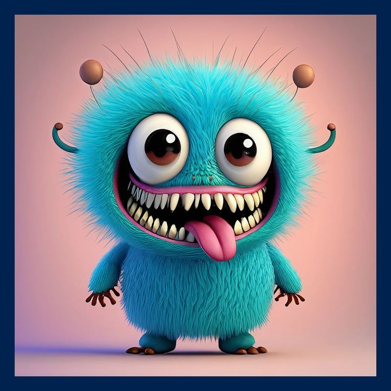 Joyeux Halloween monstre mignon effrayant drôle effrayant effrayant