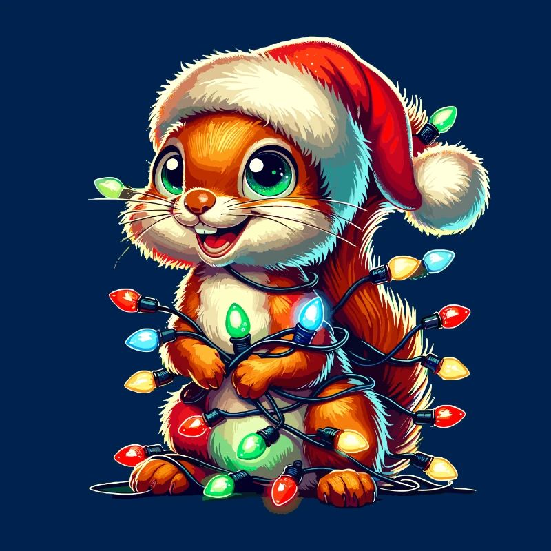 Weihnachtsspaß mit dem Eichhörnchen