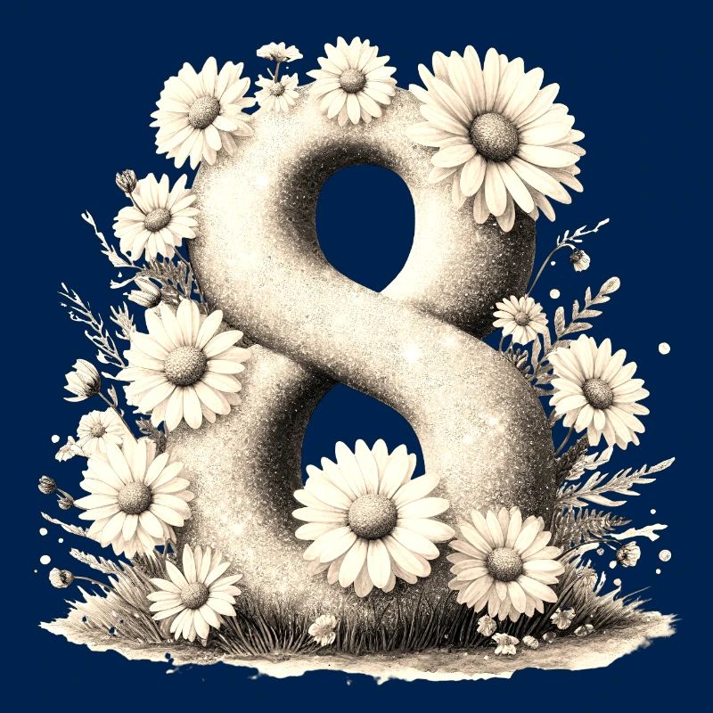 No. 8 eit digital background number vector sign tal