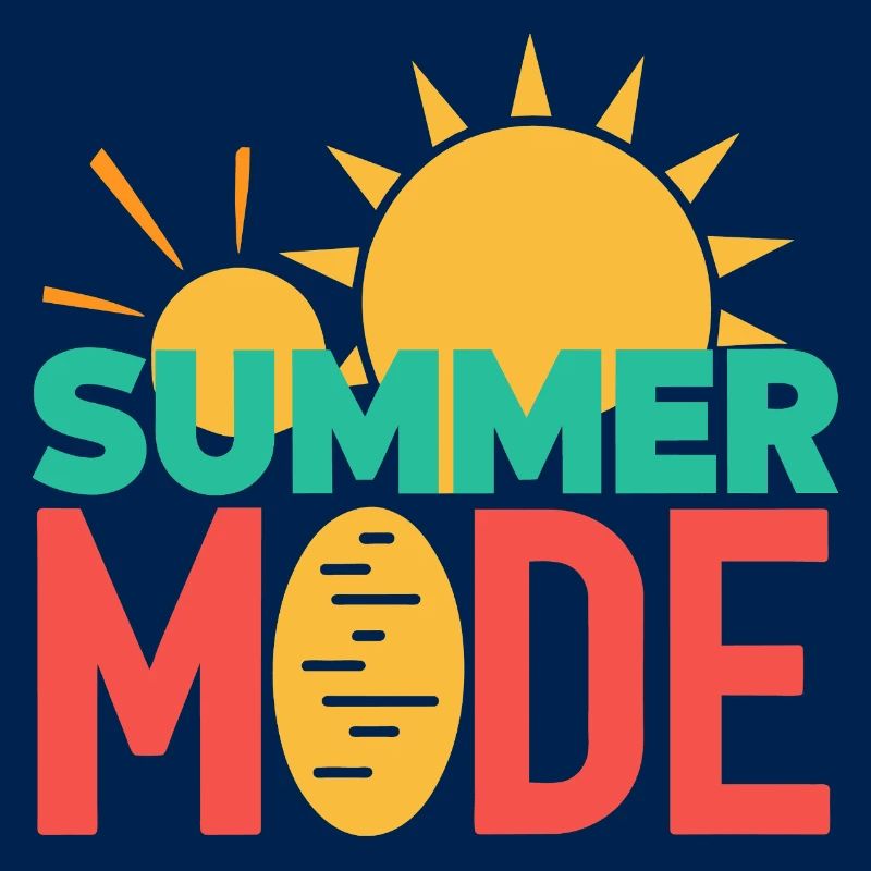 Mode été activé - Conception typographique colorée
