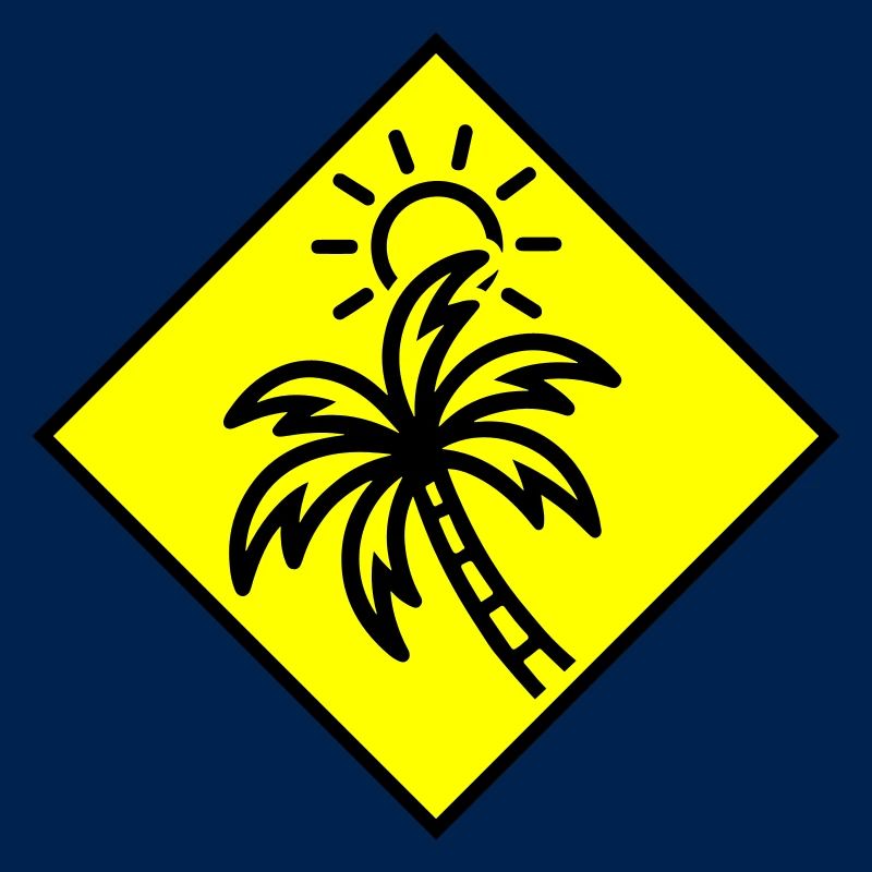 Palm Tree Sun Icon