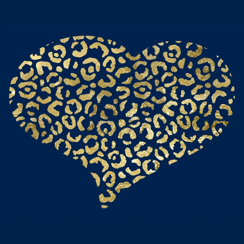 Heart leopard patterns