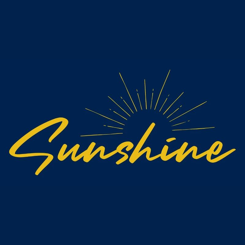 Radiant Sunshine Script on Elegant Black