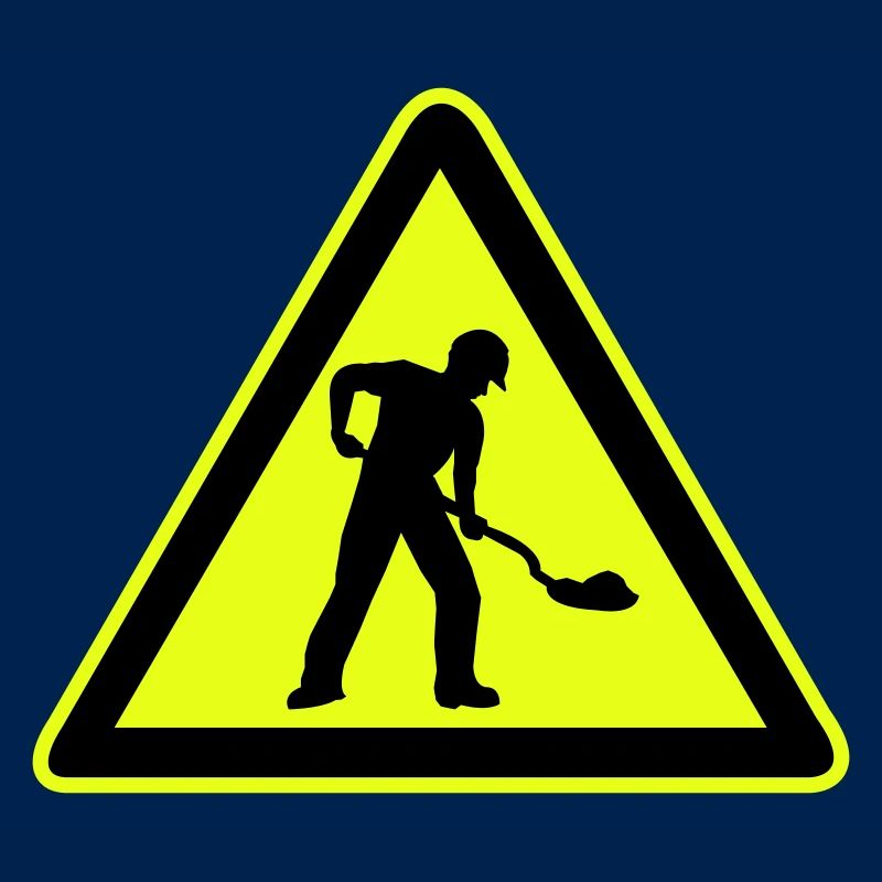 Road construction sign construction site 1