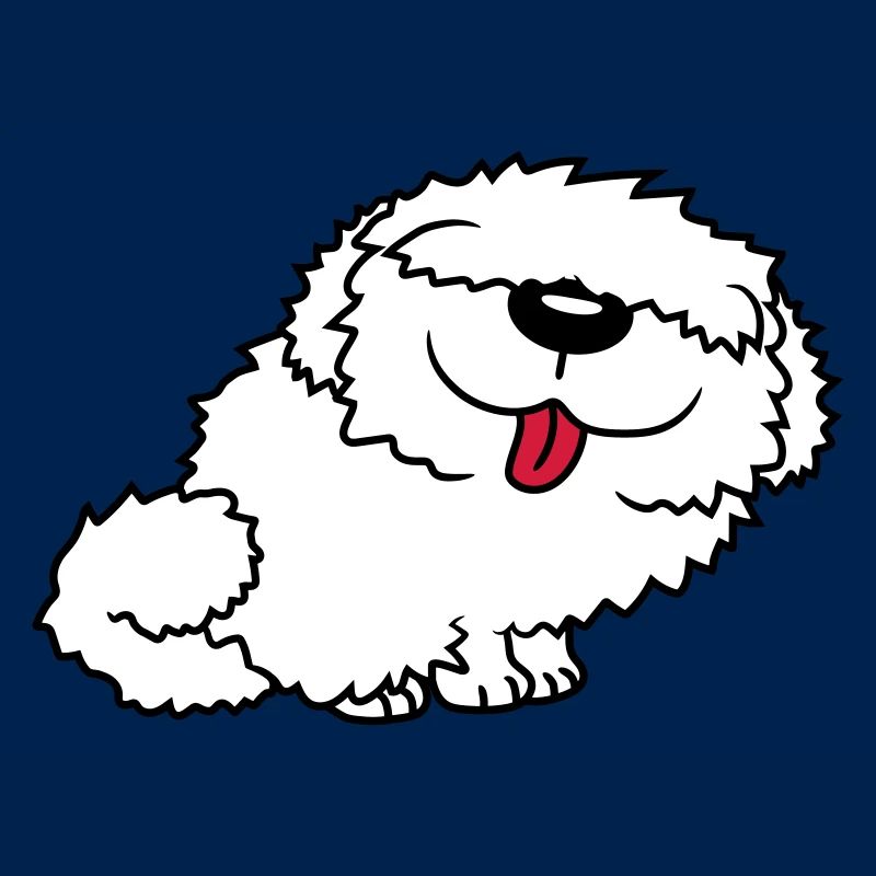 Funny bobtail dog
