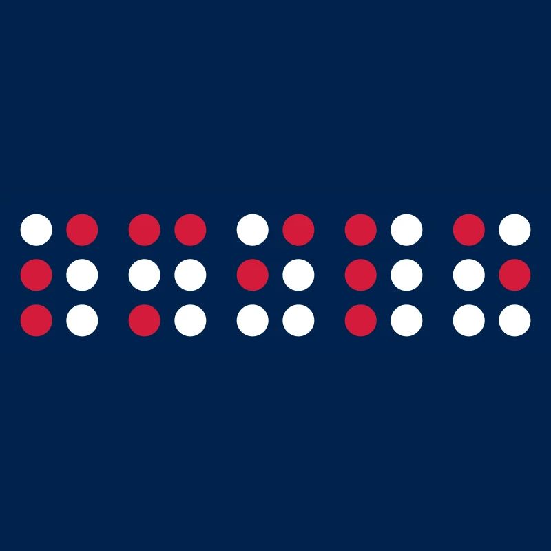 Sourire en code braille, script braille pour les aveugles