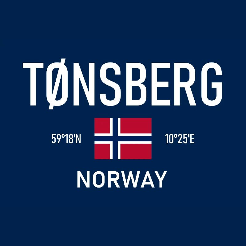 Tønsberg - Norway - Coordinates - Flag Tonsberg