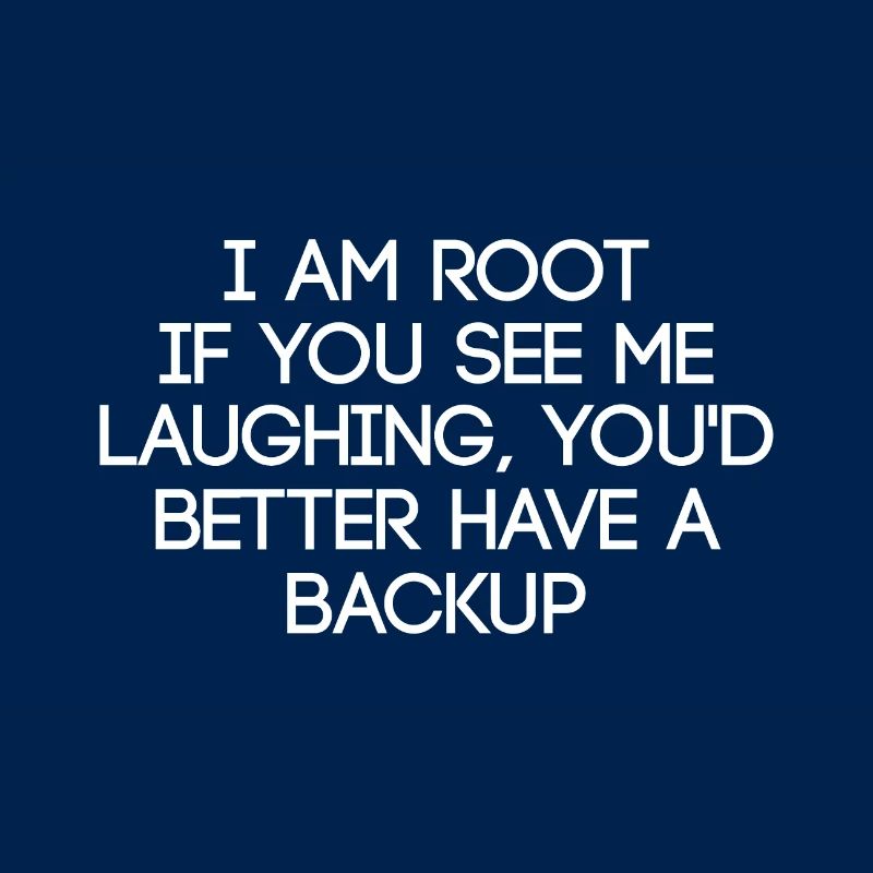 Je suis root Drôle dire admin linux