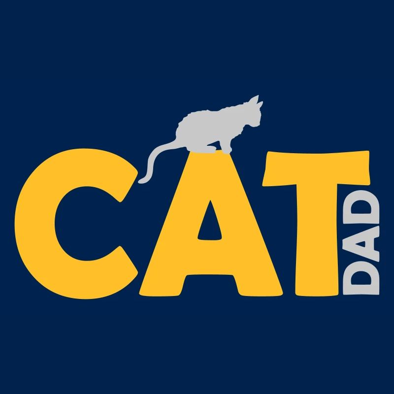 Conception du logo Cat Dad