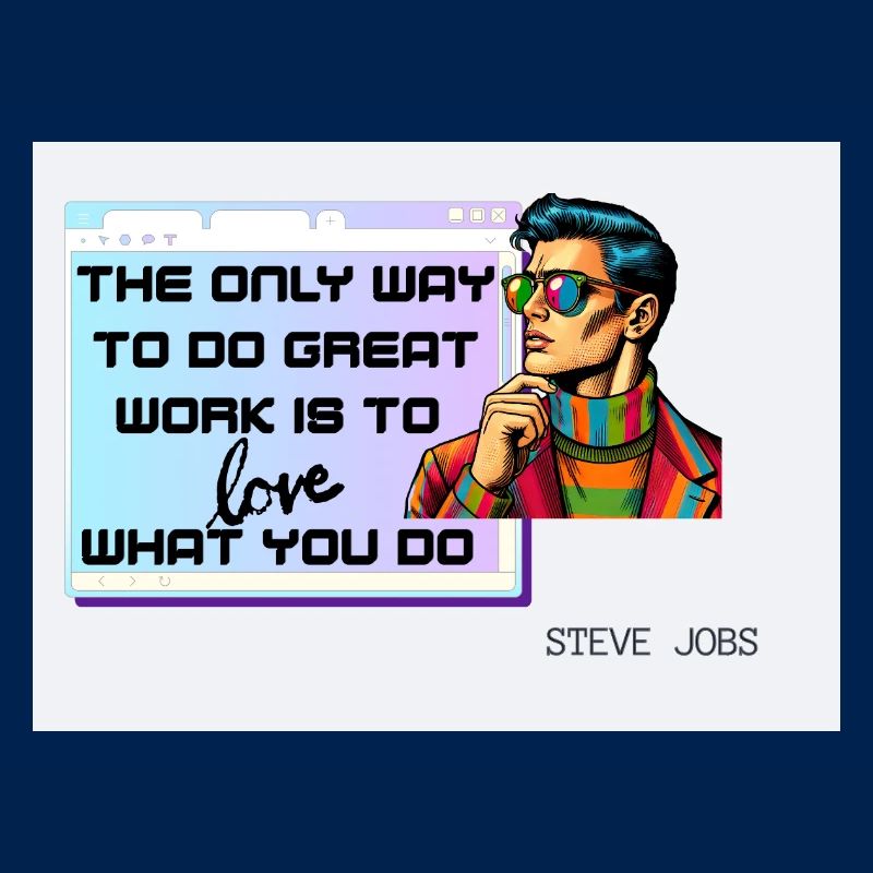 Aimez ce que vous faites – Retro Pop Art Design