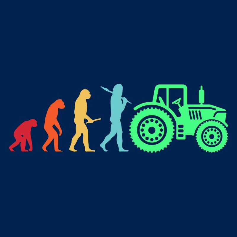 Evolution Traktor Landwirte Bauern Versorgung