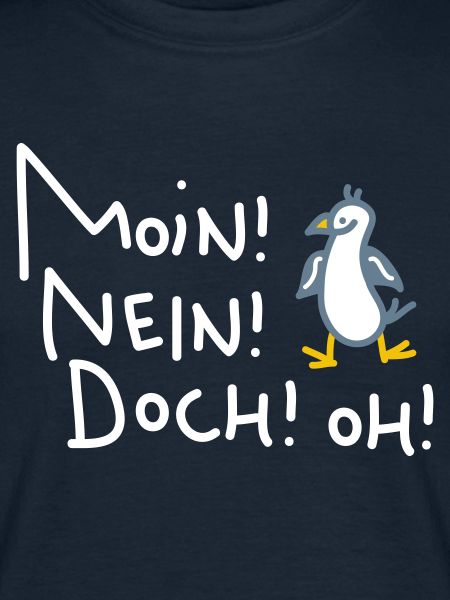 Lustige Moin Möwe