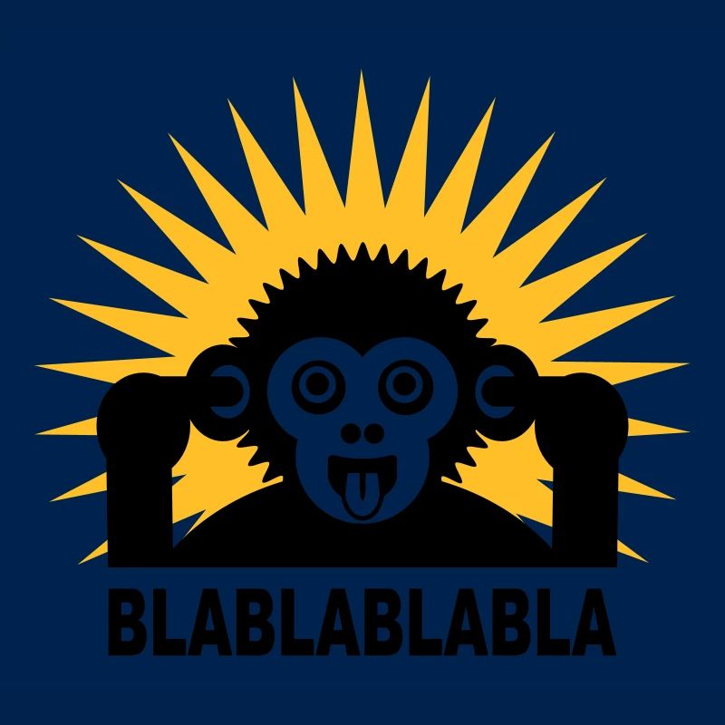 Blablablabla - Monkey babille avec un doigt dans