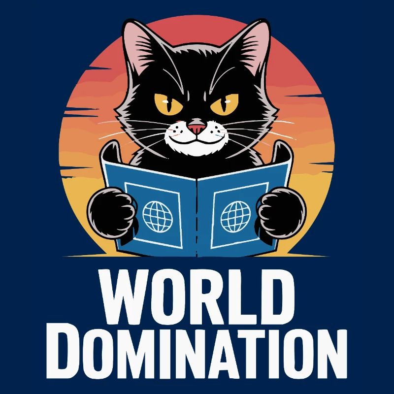Domination mondiale – un chat avec de grands projets