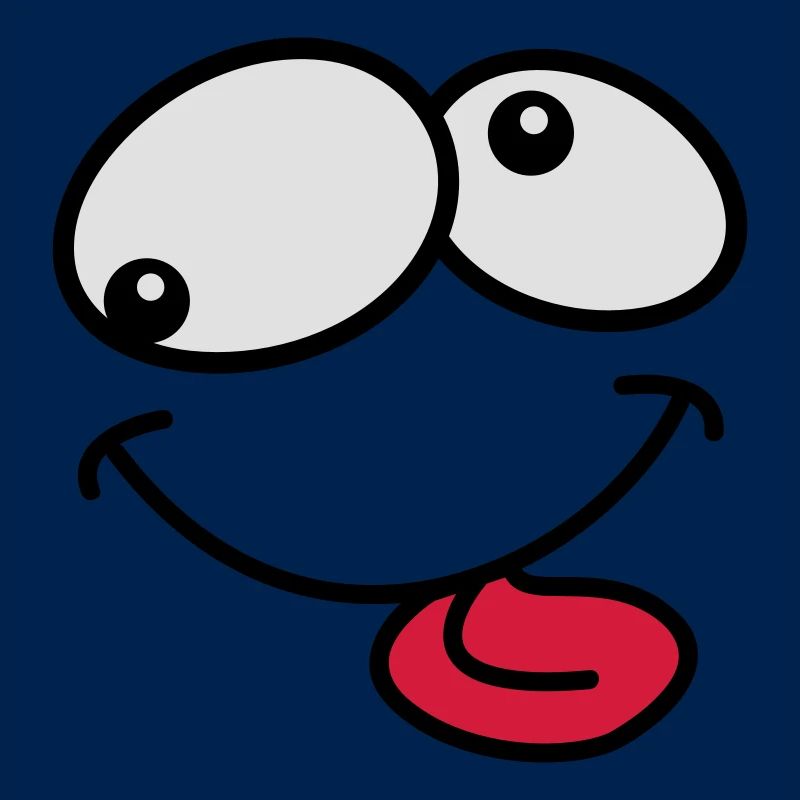 Stupide Crazy Grimace Comic Cartoon Face