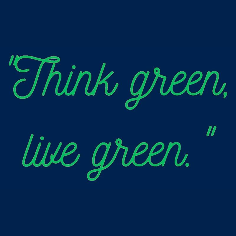 Pensez vert vivant vert