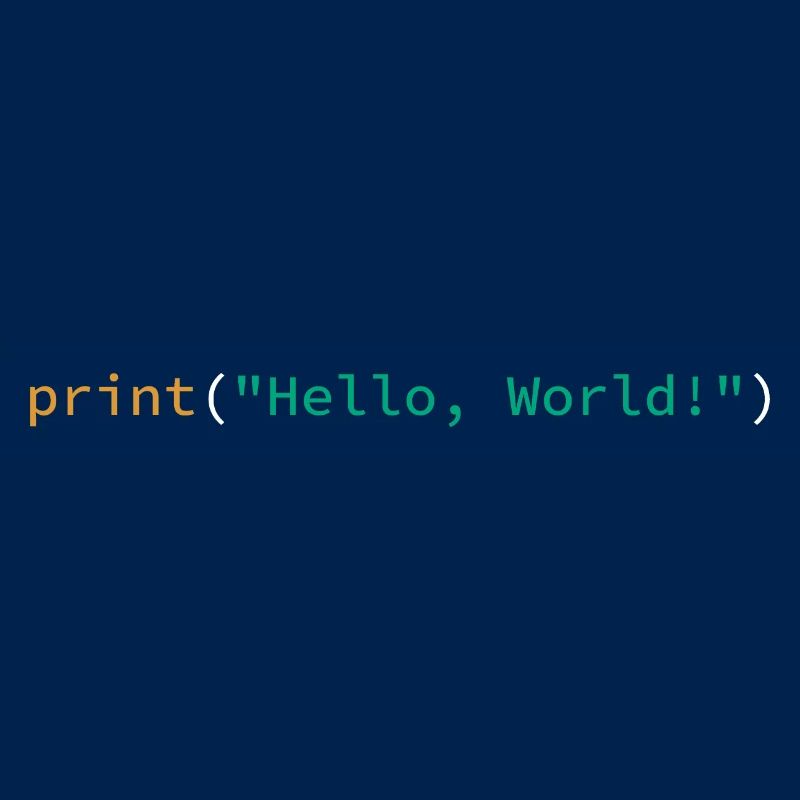 Hello World Python Programmiershirt
