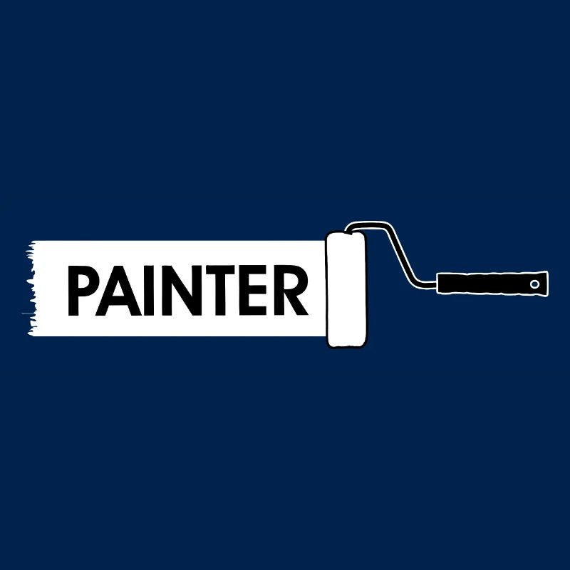 Farbroller mit weißer Farbe