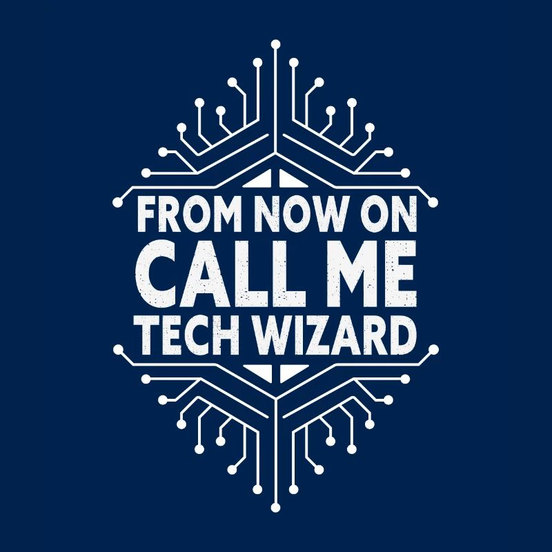 Appelez-moi Tech Wizard Drôle d’ordinateur de support informatique