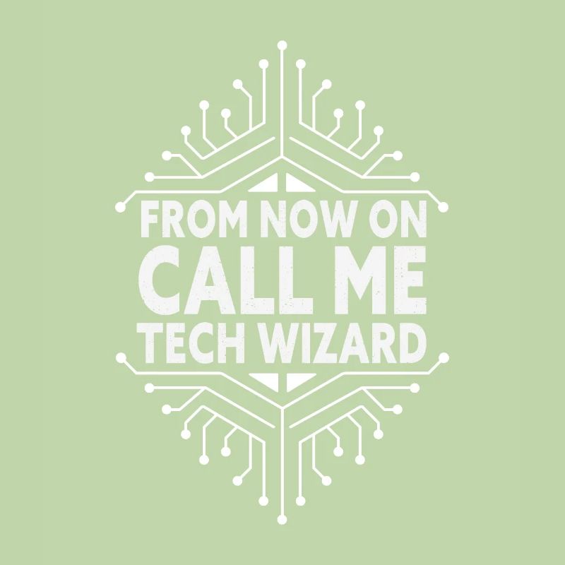 Appelez-moi Tech Wizard Drôle d’ordinateur de support informatique