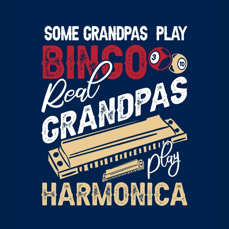 Harmonica Grandpa Funny Harmonica Player