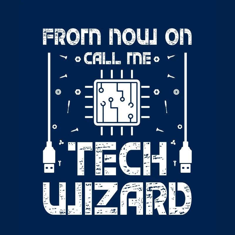 Call Me Tech Wizard Funny IT Support Computer