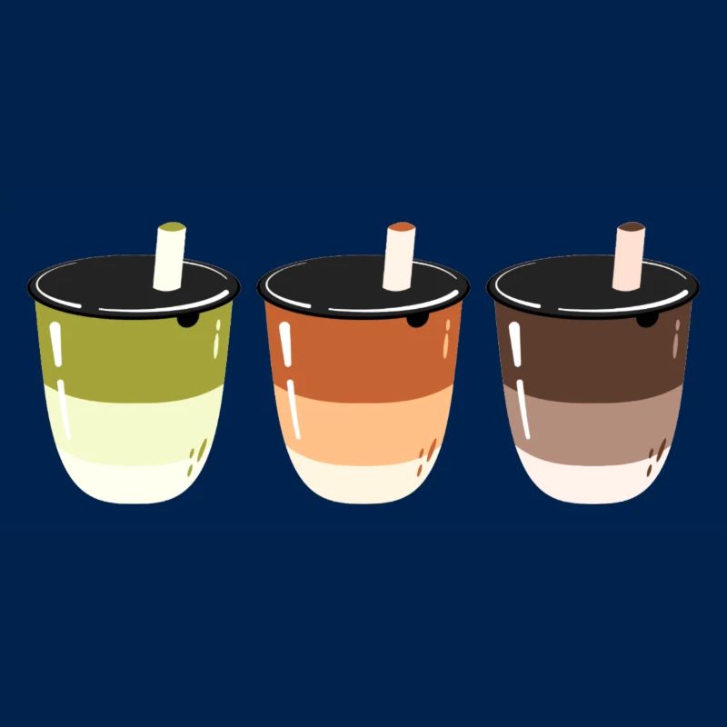Bubble Tea- Getränk- Logo-Design